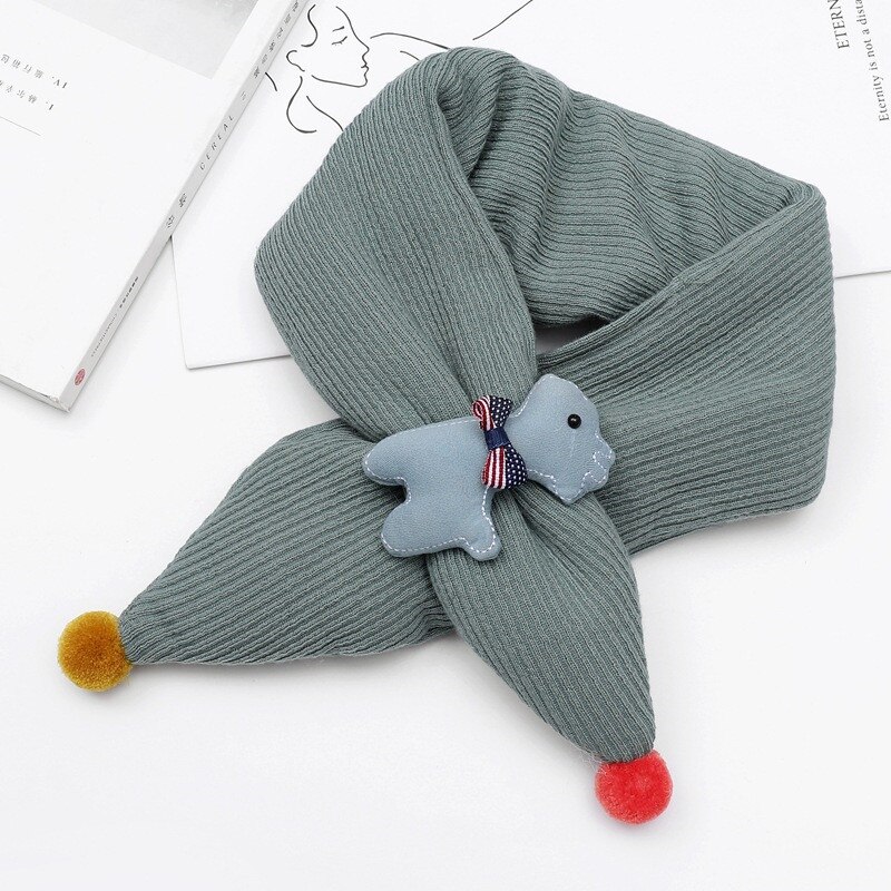 Bufanda para niños de invierno cálido bufanda para niños y niñas bufandas de cuello de algodón para bebés: 12