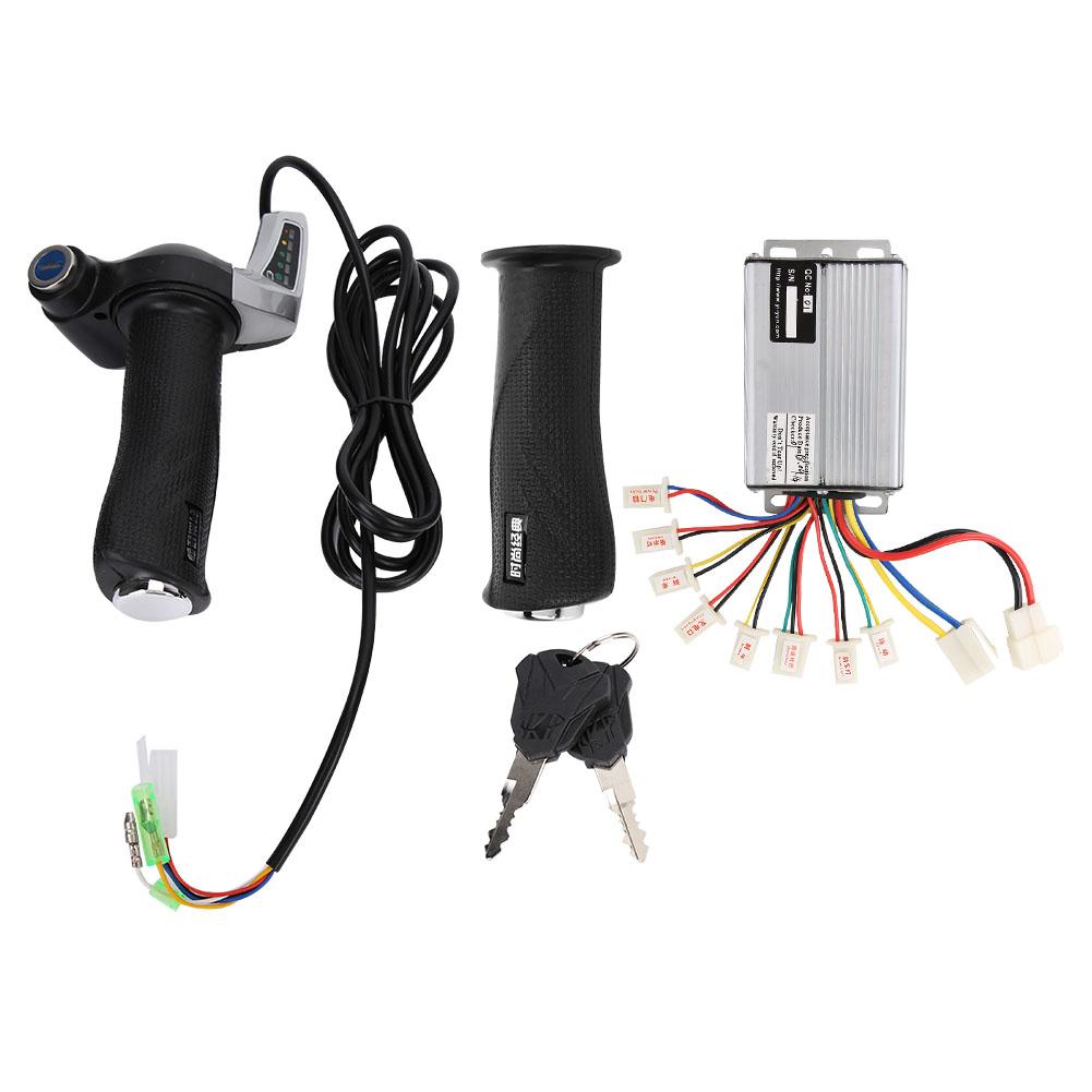 36v/48v 1000w geborstelde elektrische fietscontroller met batterijdisplay, gashendel, draaigreepset, e-bike motorscooter accessoire