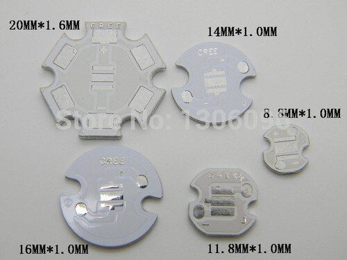 10pcs X Cree XBD XB-D 3W LED Emitter Chip Warm White 3000-3200K; Cold White 6300-6500K RED GREEN BLUE LED CHIP with 16MM PCB