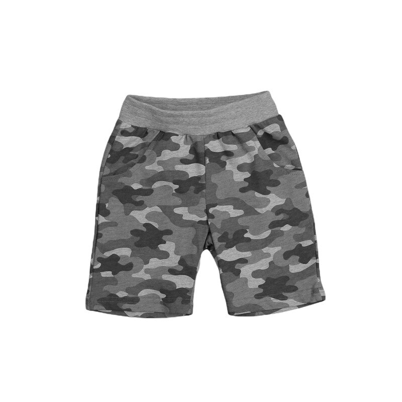 1-10 anni pantaloncini mimetici per bambini pantaloni a vita alta elastici con tasche pantaloni da autunno estivi con stampa mimetica per bambini