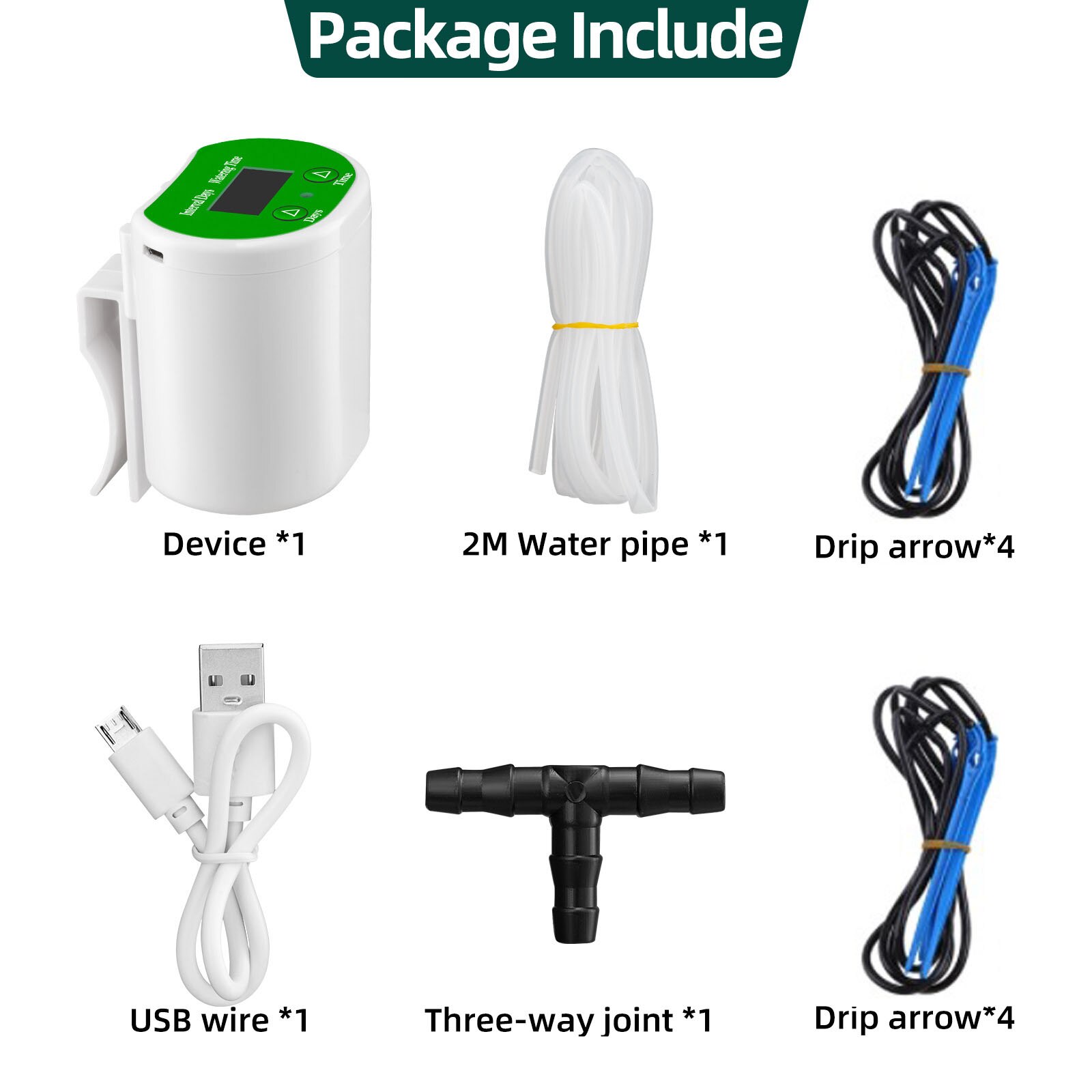 12/8/4/2 Head Pump Timer System Indoor Automatic Watering Pump Controller Flowers Plants Home Sprinkler Drip Irrigation Device: JH08