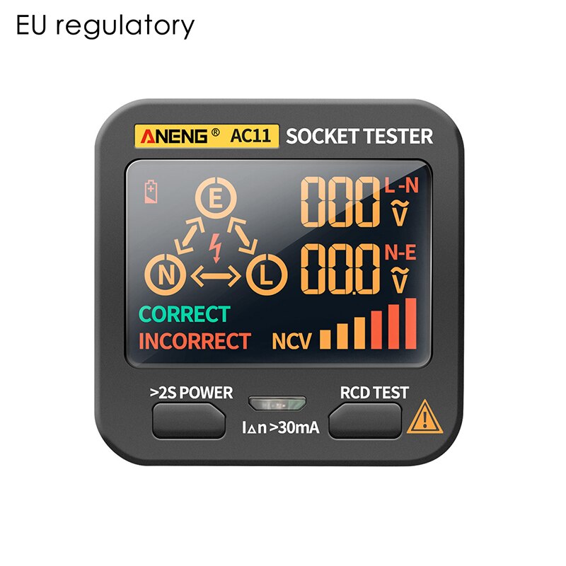 Power Socket Tester Socket Tester Wiring Detection Wall Plug Breaker Finder Detector Circuit Breaker Finders Instruments: EU