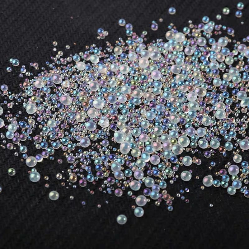 50G DIY mezcla colorida de agua de burbujas de cuentas de vidrio para el Molde de resina de relleno surtido de Micro cuentas de Arte de resina suministros de fabricación de joyería