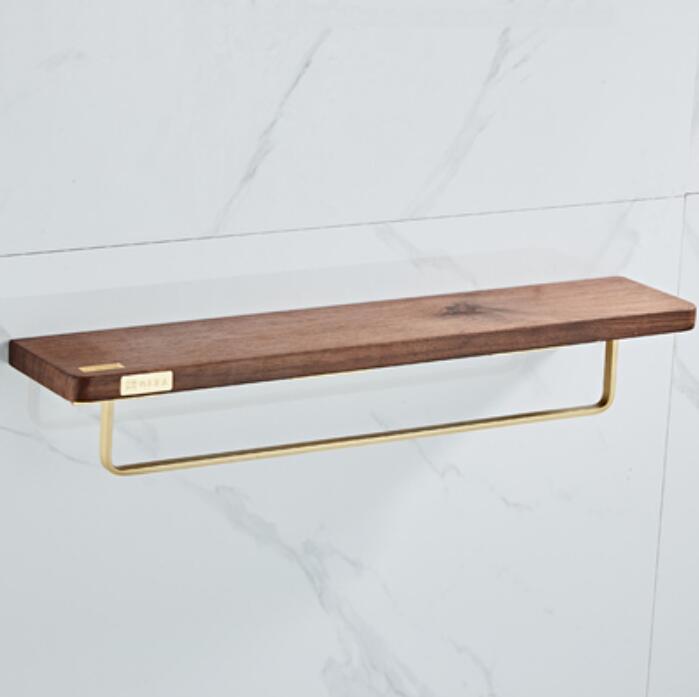 Juego de accesorios de baño, toallero, soporte de papel, barra de toalla, estante de esquina, soporte para escobilla de baño, Set de accesorios de baño dorado cepillado