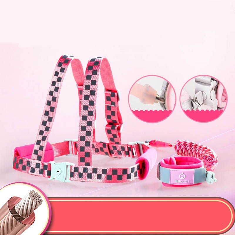 Safety Anti Lost Wrist Link Toddler Baby Harness With Key Lock Reflective Belt Strap Rope Children Walking Wristband