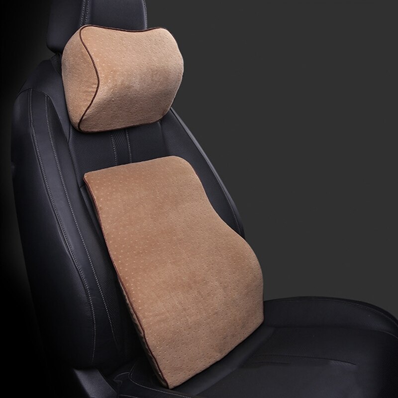 Auto Traagschuim Zitting Ondersteunt Nekkussen Stoelhoezen Rugleuning Hoofdsteun Kussens Terug Auto Accessoires Taille Kussen Zetel: CL1