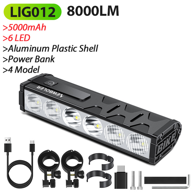 10000 mah cykellygte 17 led front dobbelt beslag powerbank mtb mountainbike lampe cykelforlygte cykeltilbehør: Gul