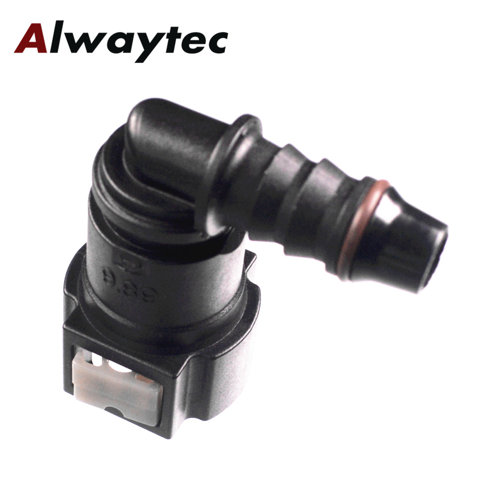 8mm Universal Straight Fuel Line Quick Release Connect Female Connector Black Excellent Craftsmanship and Well Durability