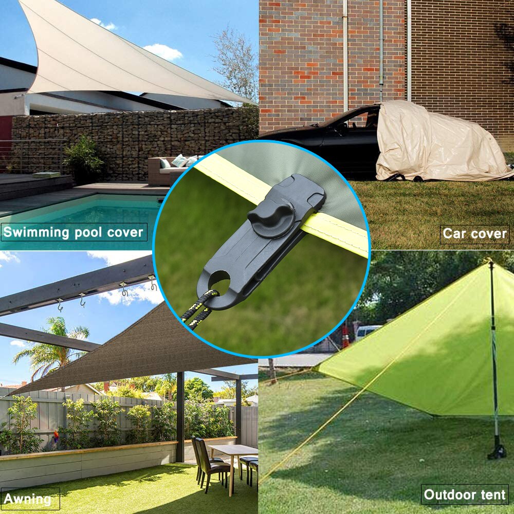 Tent Tarp Clips Luifel Dekzeil Klem Set Met Zware Lock Jaw Grip Auto/Zwembad Cover Fasteners Winddicht Outdoor Accessoires