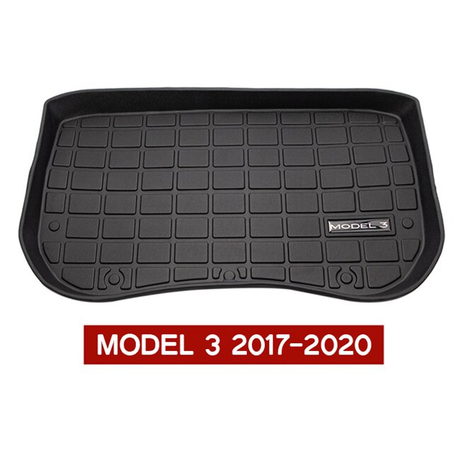 Model 3 Car Front Trunk Mats For Tesla Model 3 Accessories Front Storage Mat Cargo Tray Protective Pads Mat: 2020 TPE