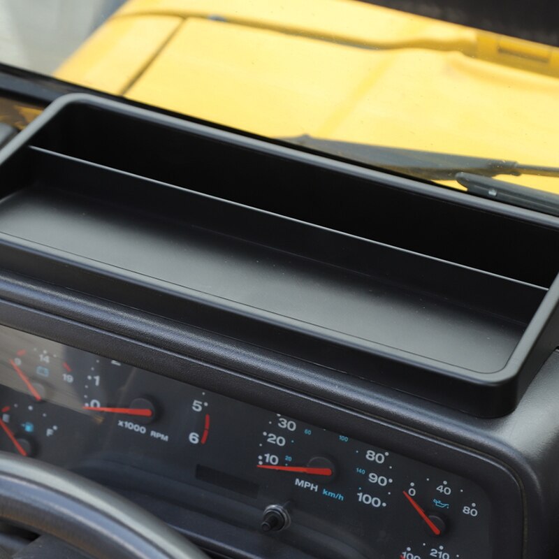 Dashboard Storage Box for Jeep Wrangler TJ 1997-2006 Dash Phone Holder Organizer Tray