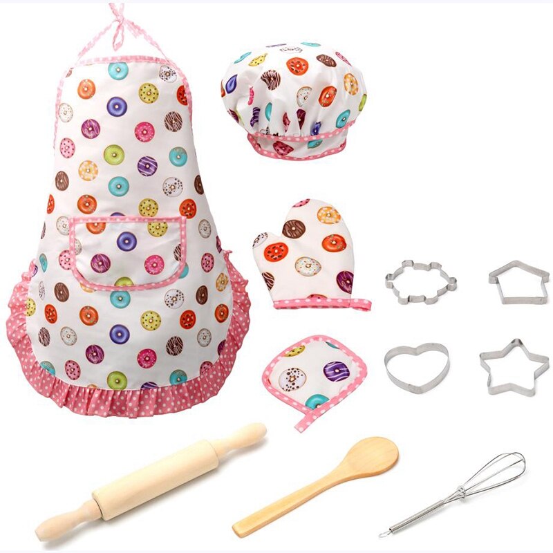 Kids Koken Bakken Set Keuken Meisjes Speelgoed Rollenspel Kinderen Kostuum Pretend Rollenspel Bakken Fornuis Play Set Game: Default Title
