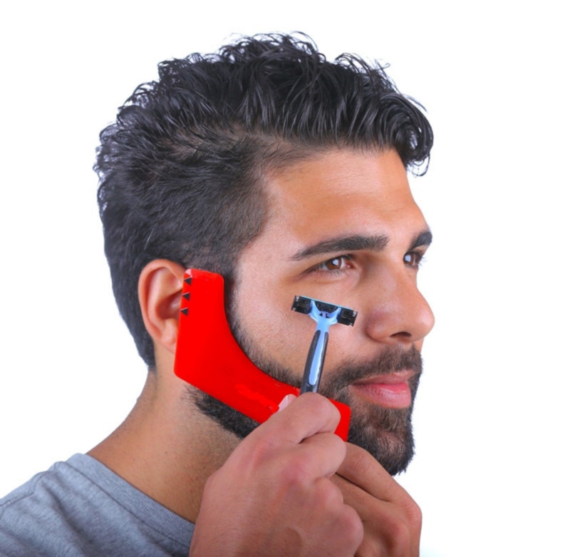 Comb Beard Shaping Tool Charming Man Gentleman Beard Trimmer Template Hair Cut Hair Molding Gadget