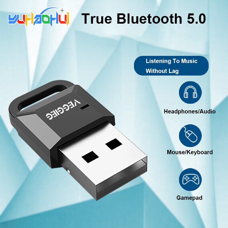 USB Bluetooth Adapter 5.0 Wireless Bluetooth Audio Receiver Transmitter Computer Bluetooth Receiver 5.0 Bluetooth Dongle