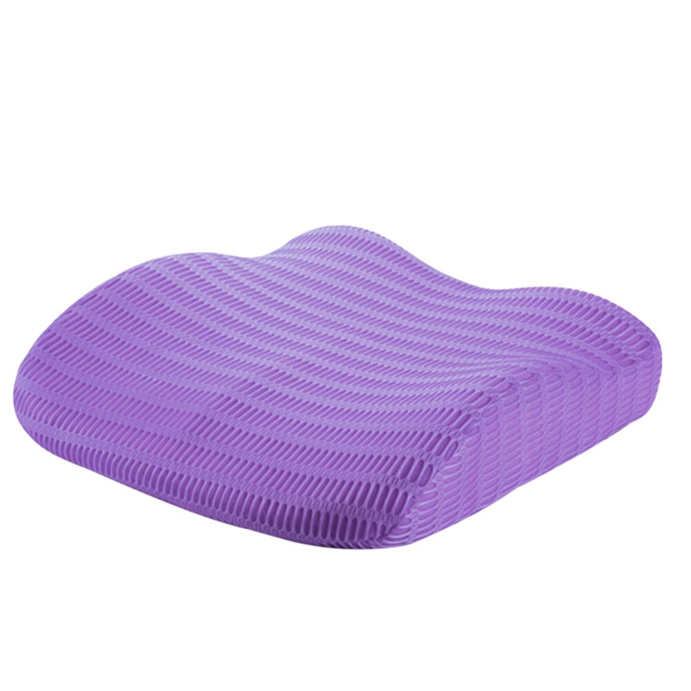 Almohada de respaldo, cojín para asiento de cadera, cojines para asiento Lumbar, cojín para cintura, cojín de masaje, almohada de vuelo compacta, almohadas de viaje: Púrpura