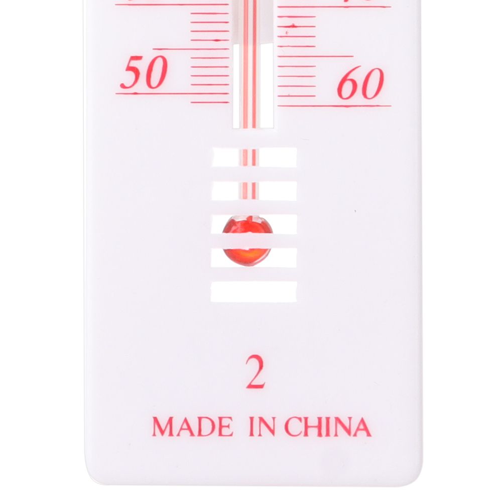 1 PC White Plastic Thermometer Accurate Durable Wall Hang Indoor Outdoor Temperature Office Room Temp Meter Measuring Tools