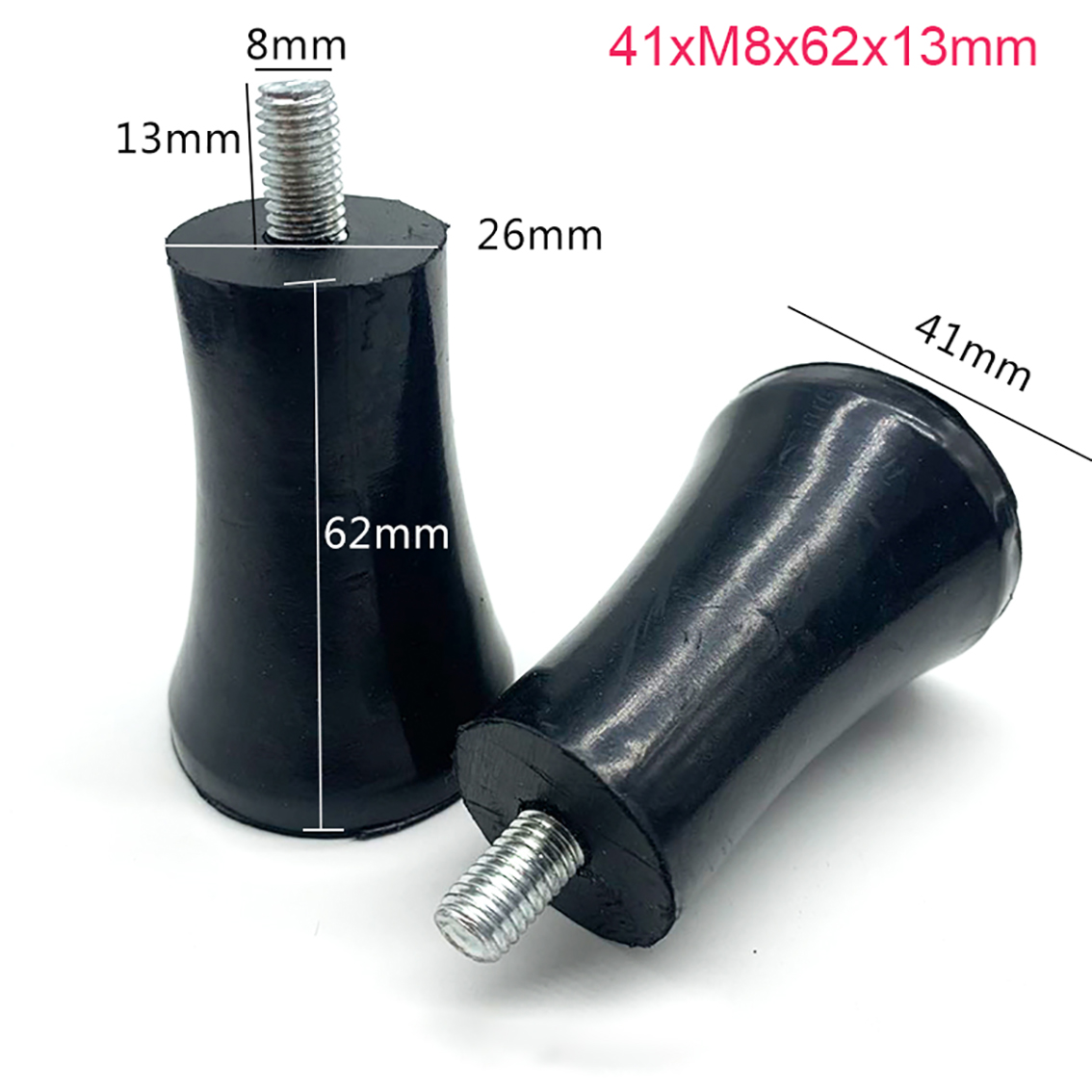 1-10Pcs M6 M8 M10 Black Rubber Adjustable Feet Pad Screw Chairs Furniture Leg Table Leveling Feet Pad Screw Anti-skid: L / Khaki