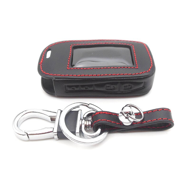 E90 Lederen Sleutel Case voor Starline E90 E91 E60 E61 E62 E92 LCD Manier Auto Remote 2 Manier Alarm