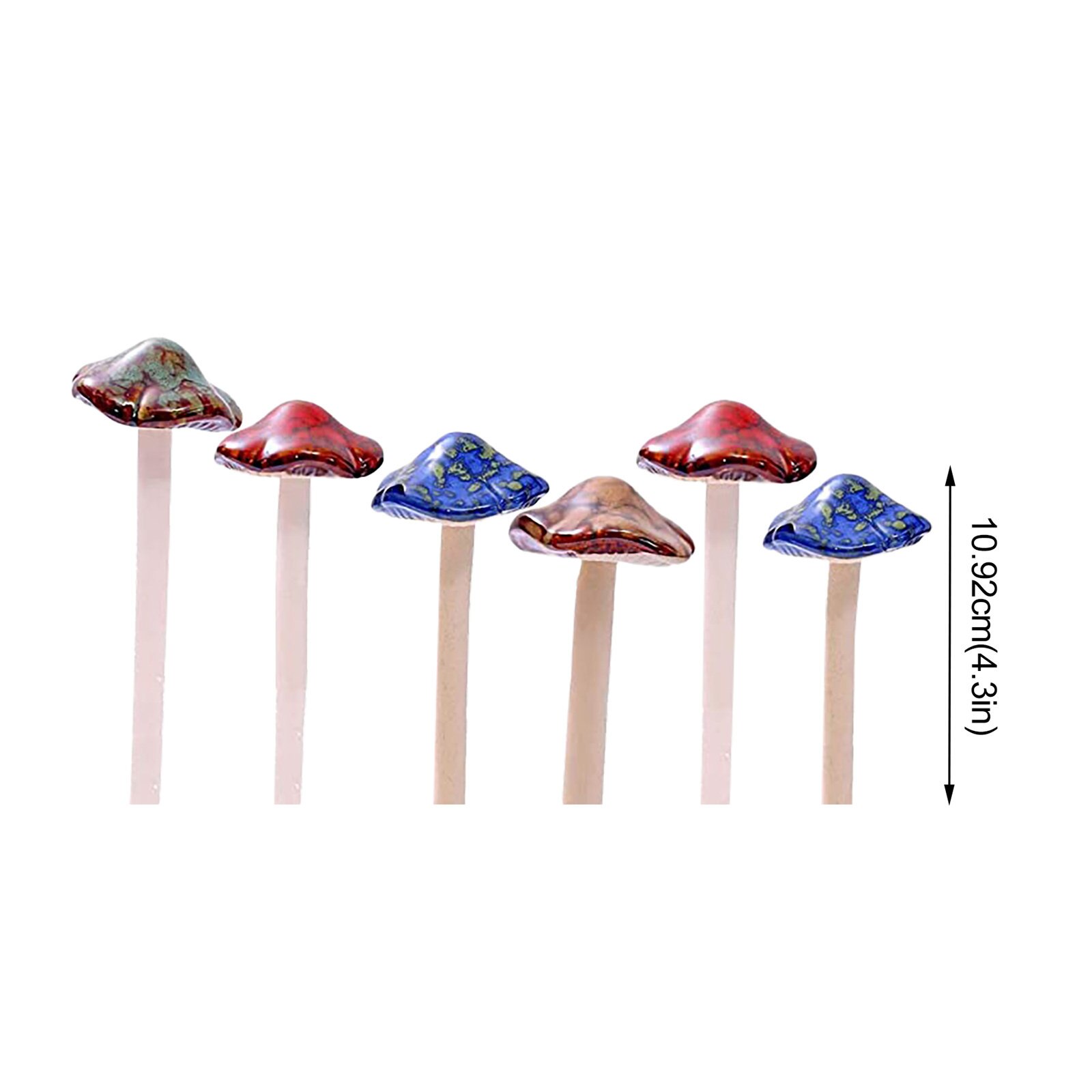 Simulation Garden Plants Gardening Decoration Rod Simulation Mushroom Bonsai Ornament Flower Pot Crafts DIY Lawn Decor #BL3