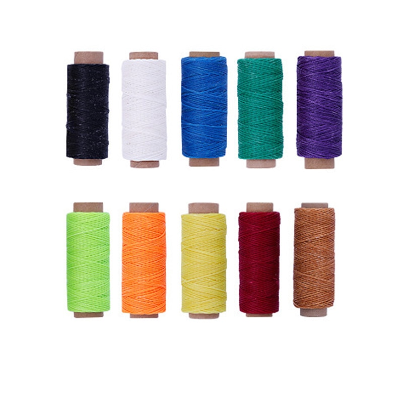 Hilo encerado 150d 50M para manualidades, 10 colores, hilo encerado