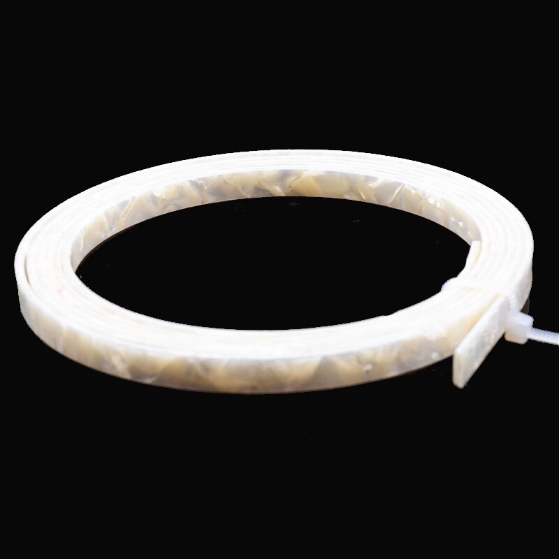 Vit pärla celluloid gitarr bindning purfling 1650 x 2/4/5/6/10 x 1.5 mm celluloid gitarr delar
