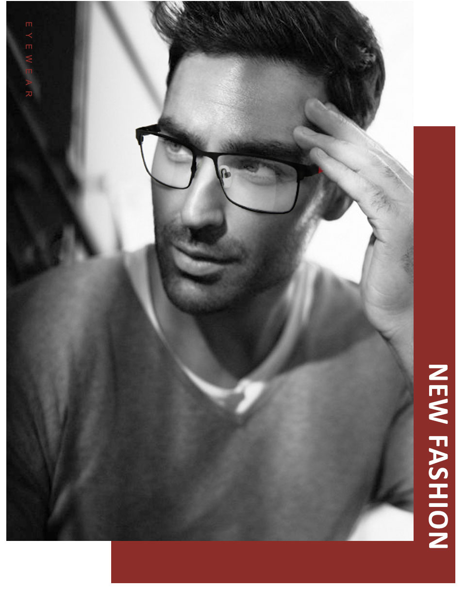 Zenottic heren titanium legering brilmontuur heren vierkant ultralicht bijziendheid sterkte anti blauw licht computerbril