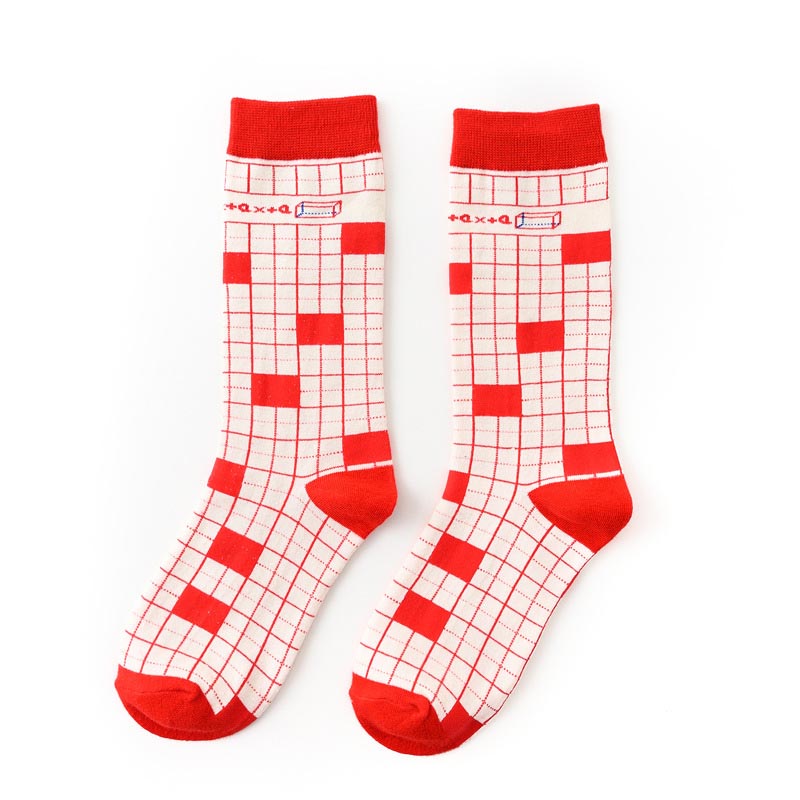 seltsame Mathematik aufbringen Männer Baumwolle glücklich Socken Rechner Harajuku Neuheit Lustige Schwarz verrotten Männlichen Socken: 5