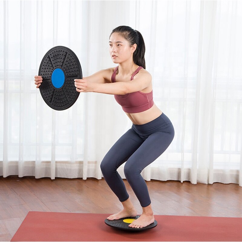 36cm hjemmet sundhed fitness træner wobble balance board disk sport yoga pilates træning wobble board rulle til kvinder mænd