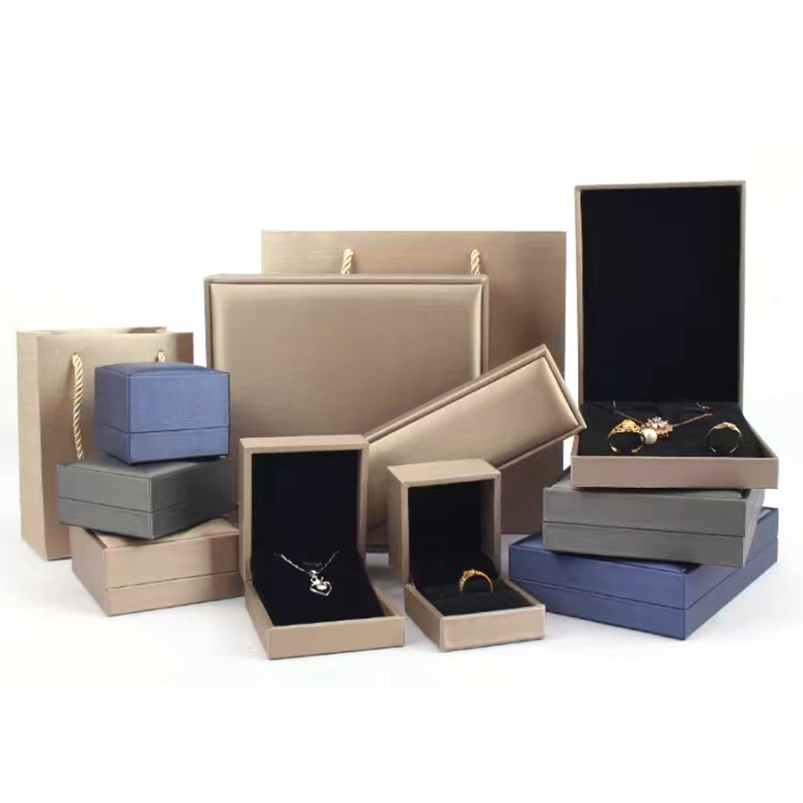 6 Styles Available PU Jewelry Box Suit for Necklace Ring Pendant Bracelet Makeup Table Jewelry Storage Box