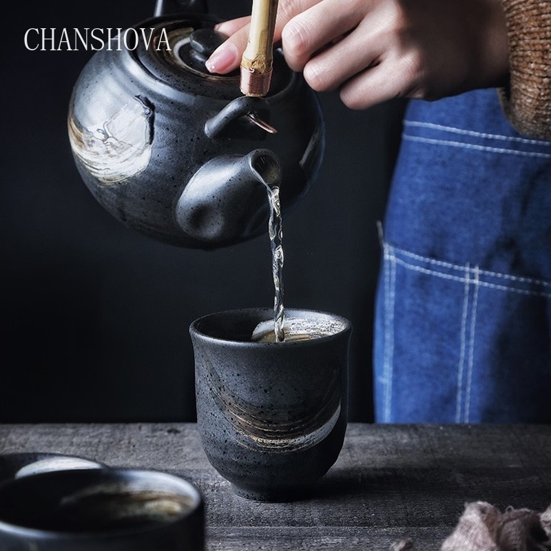 CHANSHOVA chinois style rétro Simple personnalité peint à la main en céramique tasse à eau tasse à thé porcelaine chinoise petite tasse à café H167