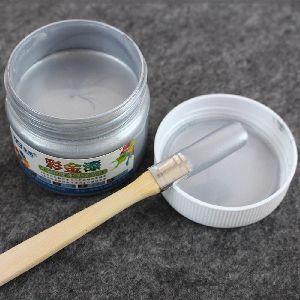 Zilver Hout Vernis Water Gebaseerde Verf In Muren Arts Ambachten Houten & Ijzeren Deur Verf Voor Hout Acryl Verf 100Ml Meubels Verf