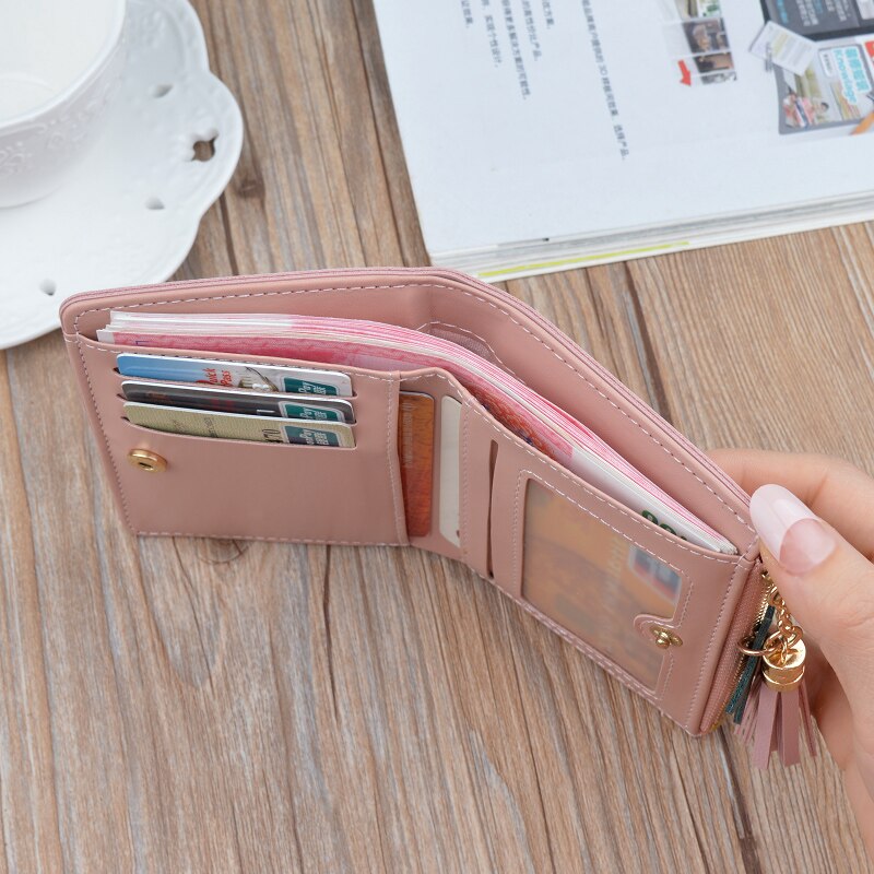 RIEZMAN Geometric Patchwork Wallet Short Women Wallets Zipper Purse Casual Coin Purse Card Holder Pocket Clutch Bag