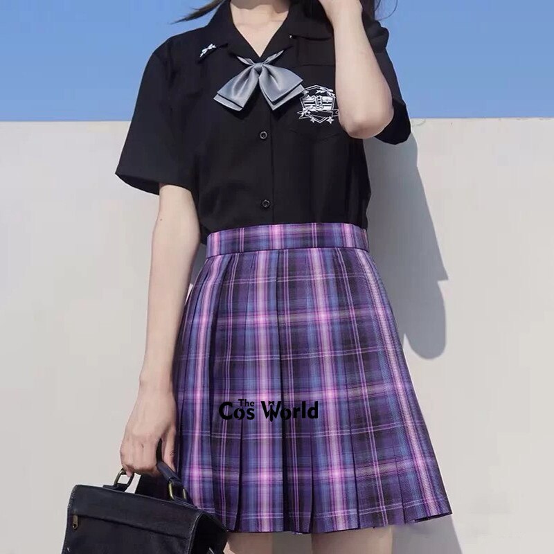 [Witch Contract] faldas a cuadros plisado de cintura alta de verano para niñas japonesas para uniforme escolar JK, ropa para estudiantes