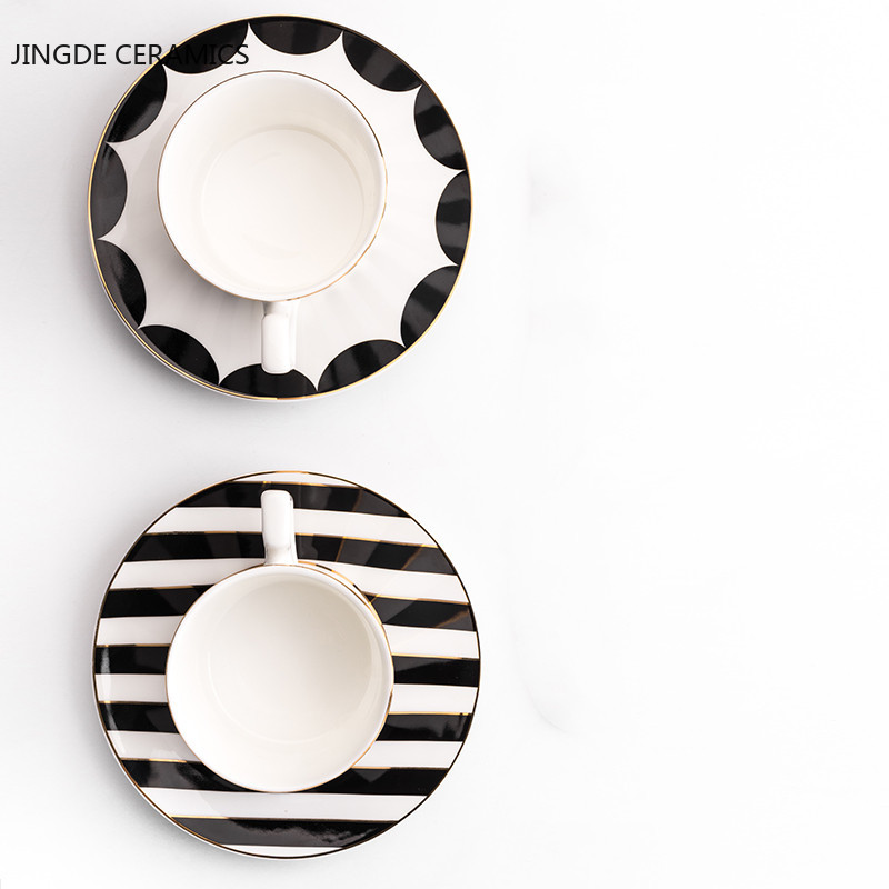 Plato de cerámica blanco y negro de estilo europeo, platos de cena, platos de comida occidental, bandeja de servicio, vajilla de cocina de restaurante