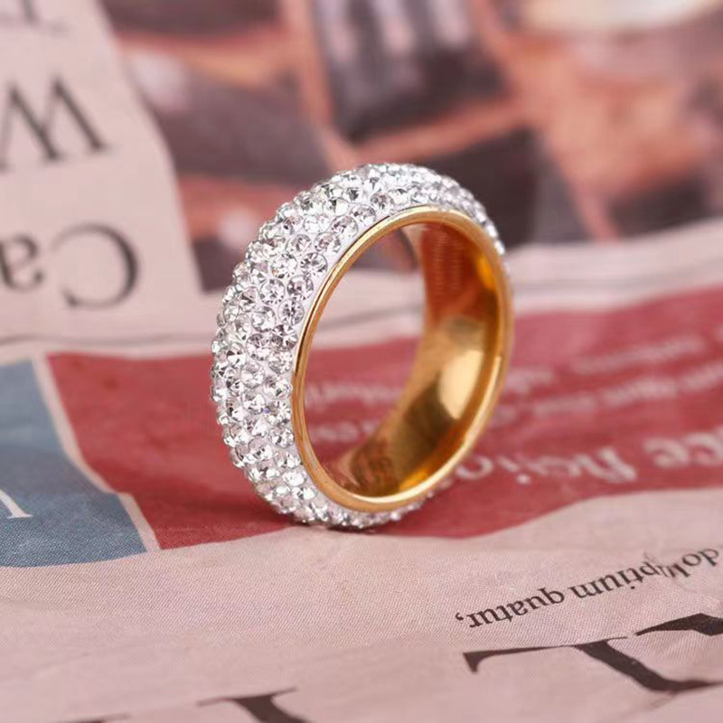 Anillo helado de lujo para hombre, anillos gruesos de acero de titanio para hombres y mujeres, accesorios de joyería de para parejas, , estilo coreano