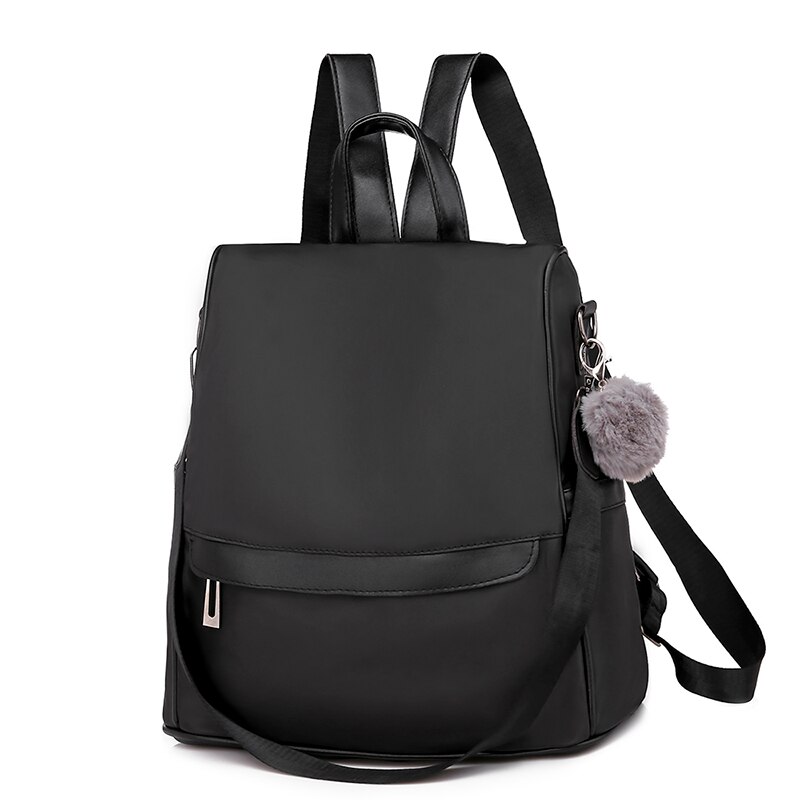 anti-theft women backpack female rucksack oxford fabric girls school backpack Korea style backpack mochila feminina: black