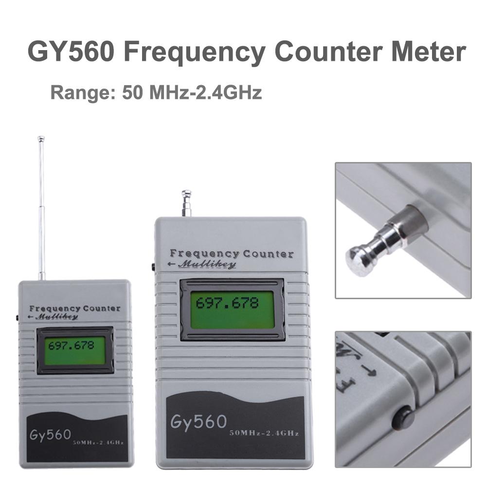 digital frekvens forteller 7- sifret lcd-skjerm til toveis radio sender/mottaker gsm 50 mhz -2.4 ghz  gy560 frekvens forteller måler
