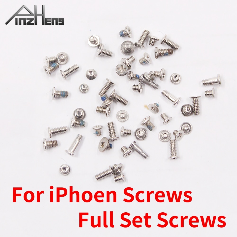 PINZHENG-Kit completo de tornillos para iPhone, juego de tornillos de repuesto, 2 tornillos de base inferior, juego de accesorios, Perno de reparación, 6s, 6/6S Plus