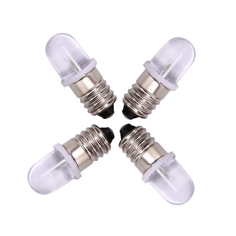 5 Stks/partij E10 Led Lamp E10 Dc 3V 4.5V Instrument Lamp E10 Indicator Lamp Ouderwetse Zaklamp Lamp 2.8Cm X 1Cm