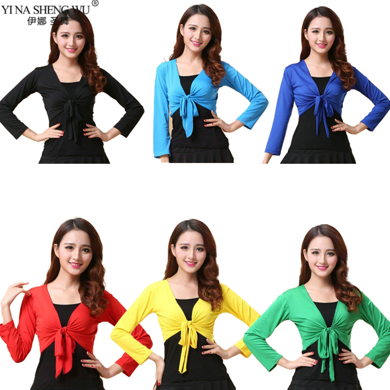 Magedansskjorte topp stamme magedans omslagstopp india bollywood til jenter kvinner langermet sjal danseforestillingsklær