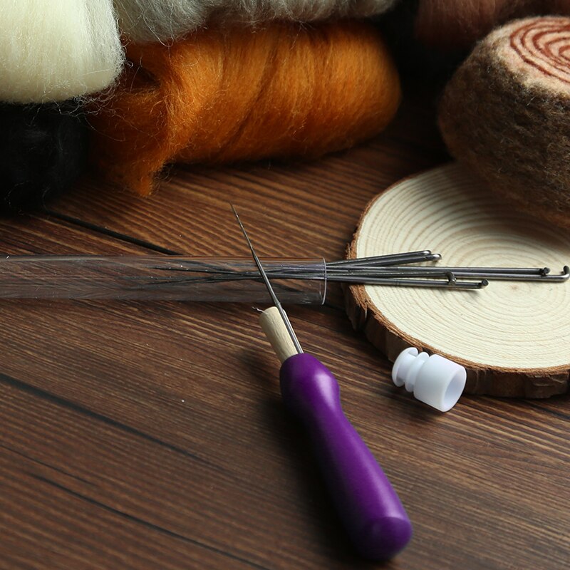 Feutrage Aiguille Kit Feutrage Laine Doxiru - 42 Couleurs Outils - Feutrage à L'Aiguille DIY Accessoires Création Laine