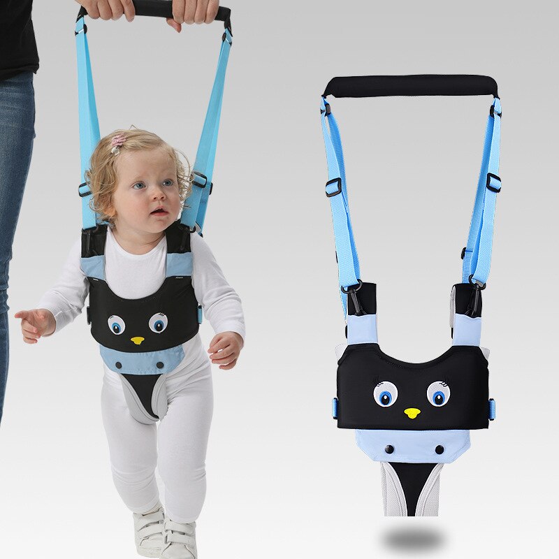 Cartoon Print Baby Walker Harness Walking Assistant Uil Patterntoddler Multi-Functionele Walk Leren Riem Verwijderbare Kruis