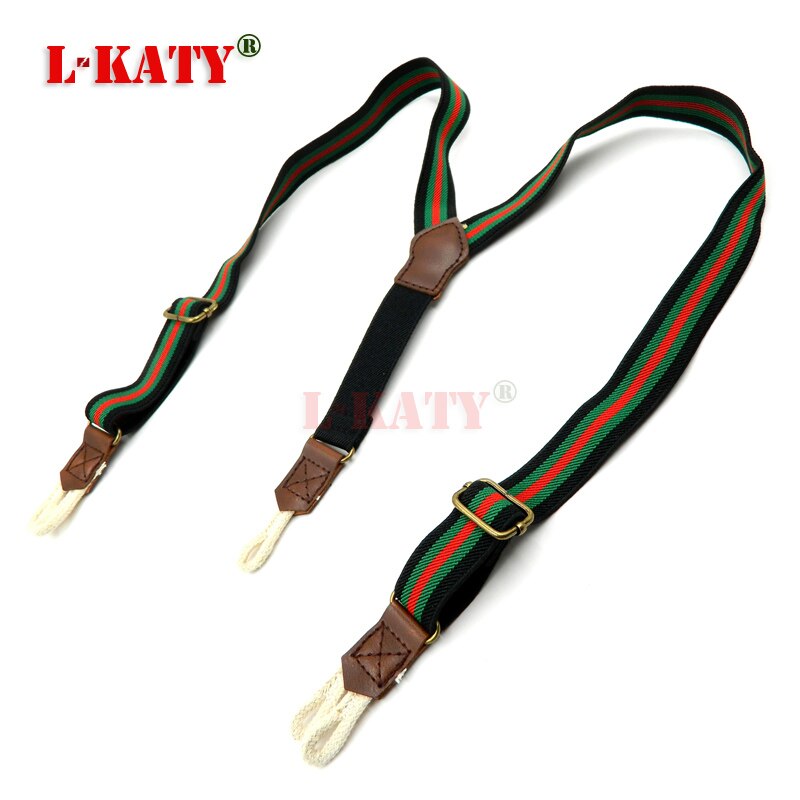 designs Striped Baby Suspenders Leather Braces Buttons tirantes kids suspensorio Elastic Children bretelles 2.0*65cm EBD6122