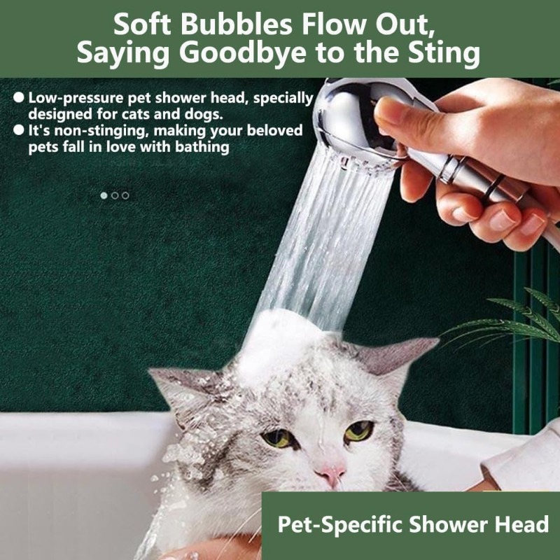 Pommeau de douche pour animaux de compagnie, boutique pour animaux de compagnie, pommeau de douche pour chien, pommeau de douche à économie d'eau, pomme de douche pour enfants, accessoires de salle de bain