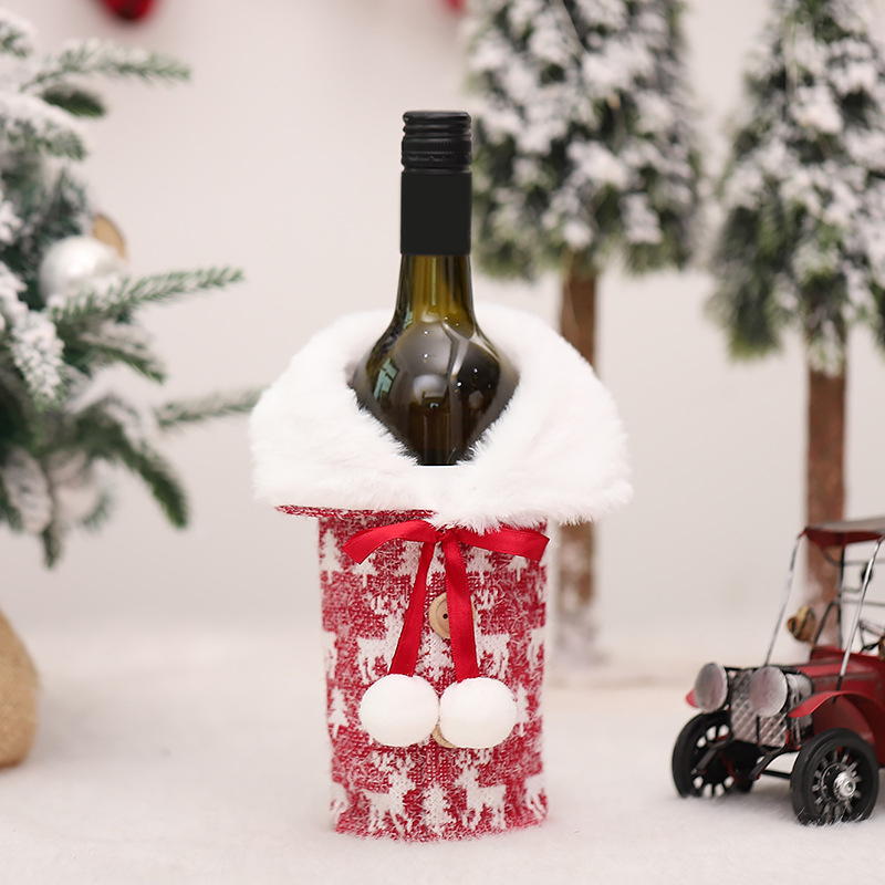 Kerstman Wijnfles Cover Kerst Decoraties Voor Huis Kerstsok Jaar Decor 2022