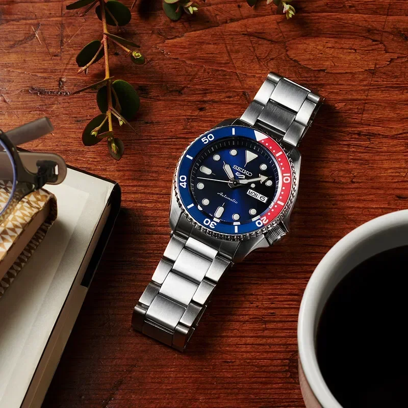 Seiko Men's Watch Original Luxury Stainless Steel Automatic SRPD53K1 Waterproof Sports Business Calendar Quartz Wristwatches