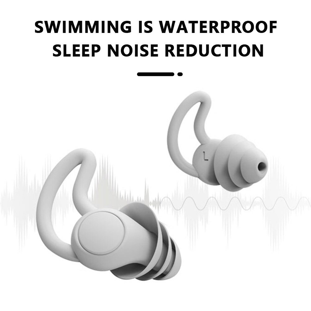 Soft Silicone Anti Noise Ear Plugs Sound Insulation Hear Protect Earplugs for Travel Swimming Sleep Noise Reduction Earplug