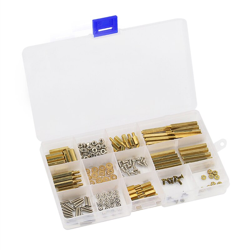 210 stks/partij Schroef kit M3 M2.5 Cooper Metalen Schroef Moer Mechanische Onderdelen Fasteners voor Raspberry Pi 3 voor DIY Board en Onderdelen