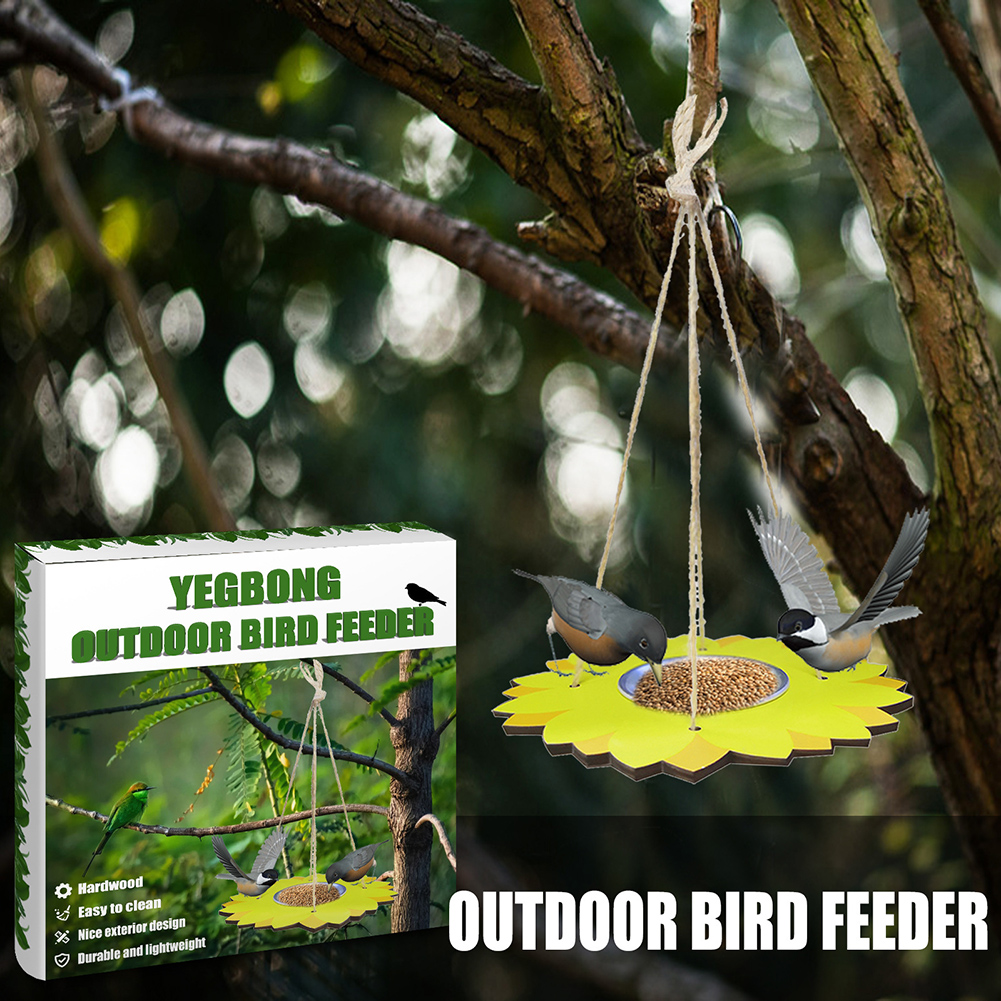 Gazebo Hanging Wild Bird Feeder Outdoor Bird Food Container With Hang Rope Bird Feeding Balcony Bird Feeder Garden Decor