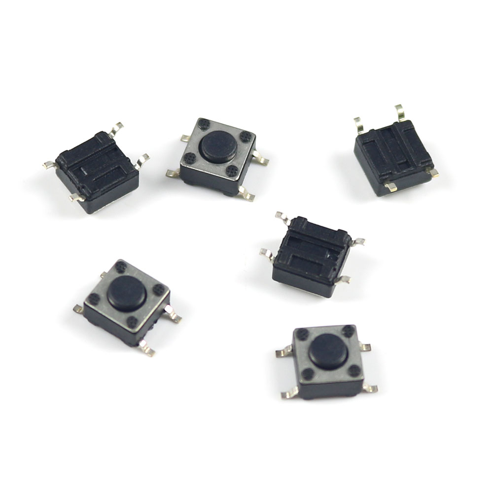 10-100 Uds interruptor de botón 6*6*4,5/6*6*6,5 interruptor táctil 6x6x4,5/6x6x6,5 SMD SMT altura es 4,5mm 6,5mm